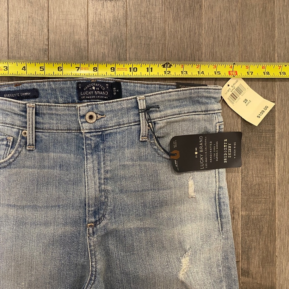 NWT Lucky Brand Bridgette Skinny High Rise Jeans - Picture 10 of 12